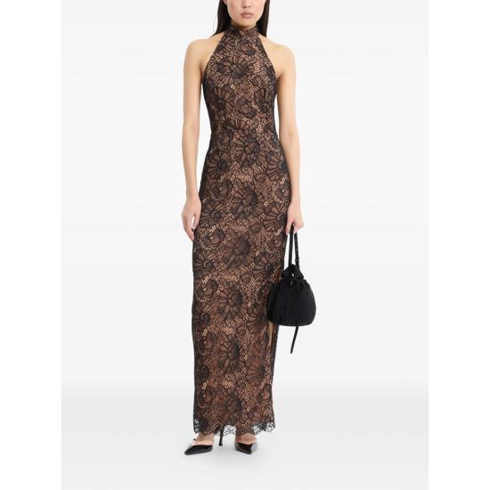 26FW 로테이트 롱 원피스 116266100 LACE HALTE 100 BLACK NEUTRALS - ROTATE