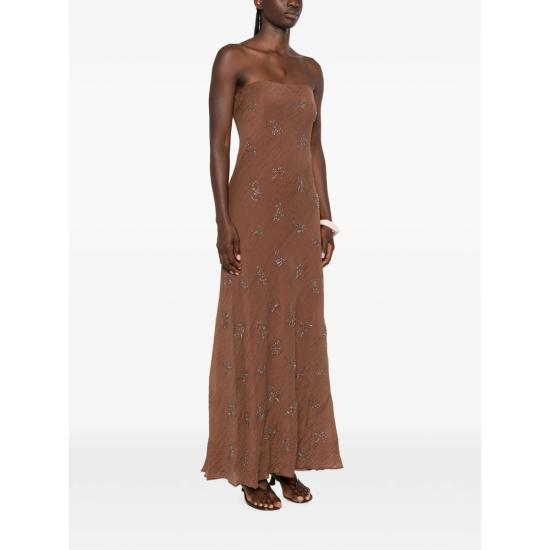 26FW 스타우드 롱 원피스 R26P2199BS CEDR BROWN - STAUD