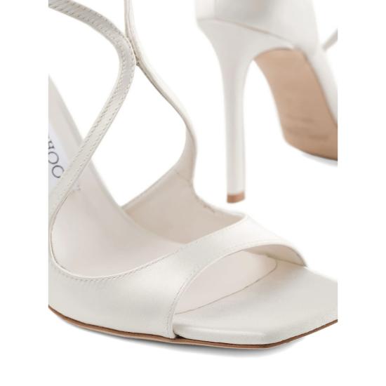 26FW 지미추 슈즈 AZIA 95 SAT IVORY WHITE - JIMMY CHOO