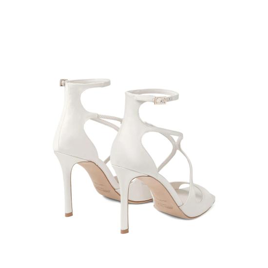 26FW 지미추 슈즈 AZIA 95 SAT IVORY WHITE - JIMMY CHOO