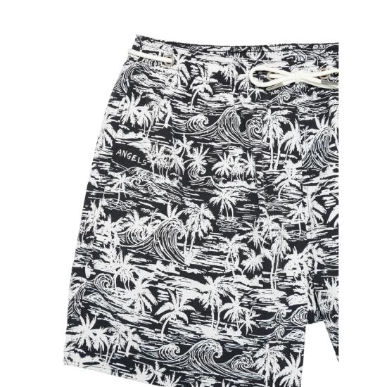 26FW 팜앤젤스 스윔팬츠 PAMFD003F B001 1003 BLACK WHITE - PALM ANGELS