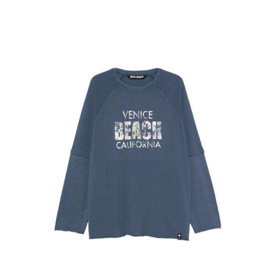 26FW 팜앤젤스 긴팔 티셔츠 PAMAB003J R001 4603 BLUE