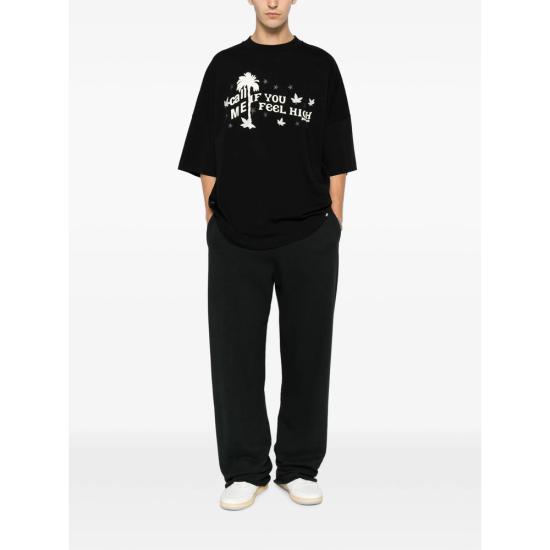 26FW 팜앤젤스 반팔 티셔츠 PAMAA005J R001 1003 BLACK - PALM ANGELS
