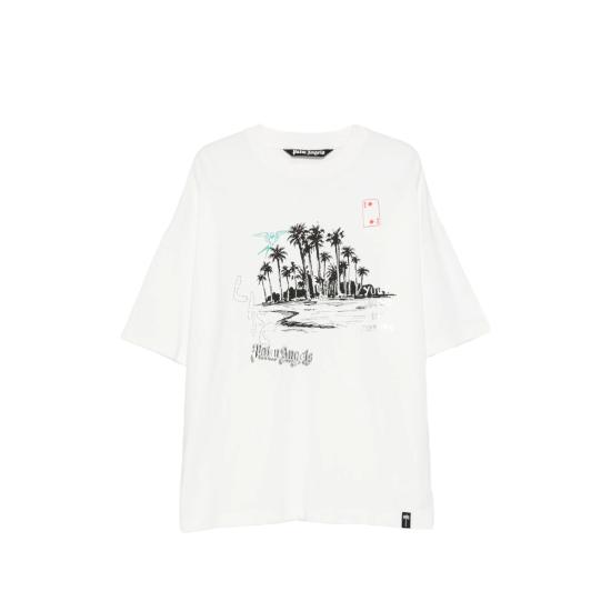 26FW 팜앤젤스 반팔 티셔츠 PAMAA003J R002 0310 WHITE