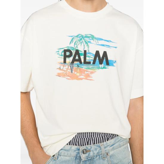 26FW 팜앤젤스 반팔 티셔츠 PAMAA001J R004 0384 NEUTRALS - PALM ANGELS