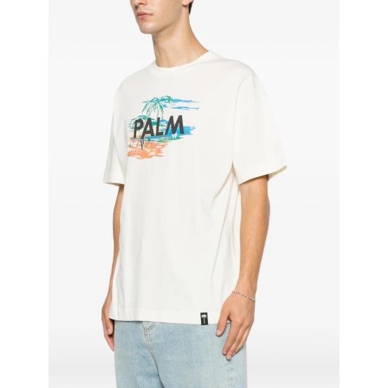 26FW 팜앤젤스 반팔 티셔츠 PAMAA001J R004 0384 NEUTRALS - PALM ANGELS
