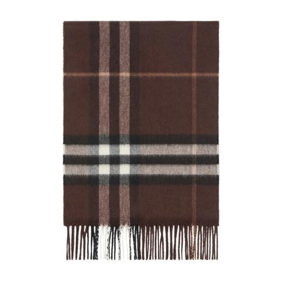 26FW 버버리 체크 캐시미어 스카프 8112638 MU GIANT C B7313 BROWN BLACK - BURBERRY