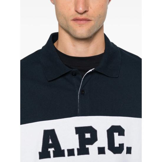 26FW 아페쎄 폴로 티셔츠 COHRU H26633 IAK BLUE - A.P.C.