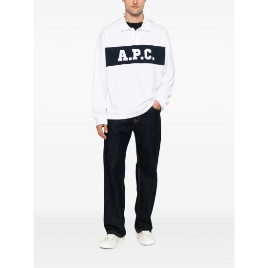 26FW 아페쎄 폴로 티셔츠 COHRU H26633 AAB WHITE - A.P.C.