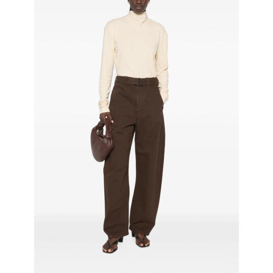 26FW 르메르 트위스트 벨티드 팬츠 PA326 LD1077 BR512 BROWN - LEMAIRE