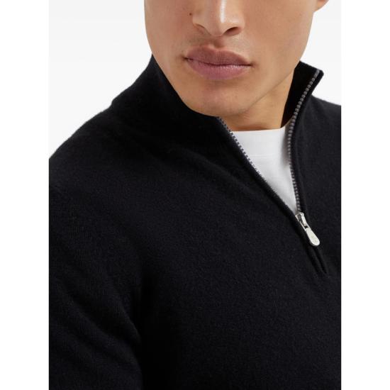 26FW 브루넬로 쿠치넬리 캐시미어 집업 니트 M2200124 CH101 BLACK - BRUNELLO CUCINELLI