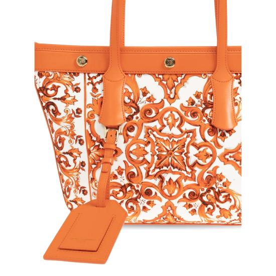 26FW 돌체앤가바나 토트백 BB7828 AN220 ID3TN WHITE ORANGE - DOLCE & GABBANA