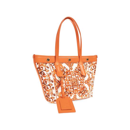 26FW 돌체앤가바나 토트백 BB7828 AN220 ID3TN WHITE ORANGE - DOLCE & GABBANA