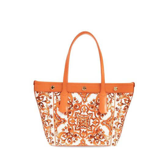 26FW 돌체앤가바나 토트백 BB7828 AN220 ID3TN WHITE ORANGE - DOLCE & GABBANA