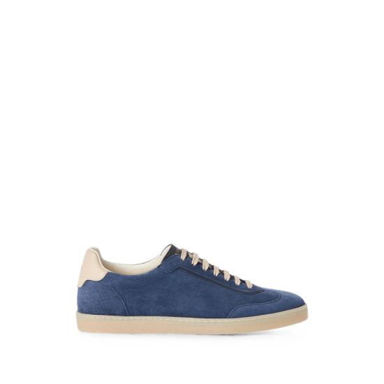 26FW 브루넬로 쿠치넬리 스웨이드 스니커즈 MZUMGLJ336 CHJ48 BLUE