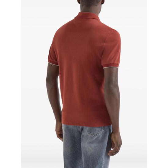 26FW 브루넬로 쿠치넬리 피케 폴로 셔츠 ME8548788 CAZ39 ORANGE - BRUNELLO CUCINELLI