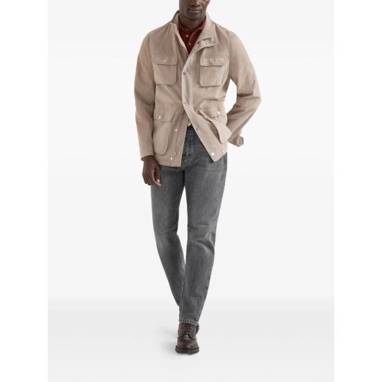 26FW 브루넬로 쿠치넬리 피케 폴로 셔츠 ME8548788 CAZ39 ORANGE - BRUNELLO CUCINELLI