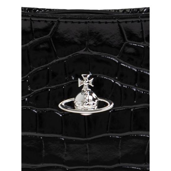 26FW 비비안웨스트우드 타샤 크로커다일 숄더 폰백 5801000JW L0098 N401 BLACK - VIVIENNE WESTWOOD