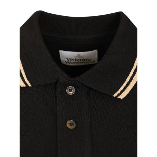26FW 비비안웨스트우드 폴로 티셔츠 2H01000Y J00AU N401 BLACK - VIVIENNE WESTWOOD
