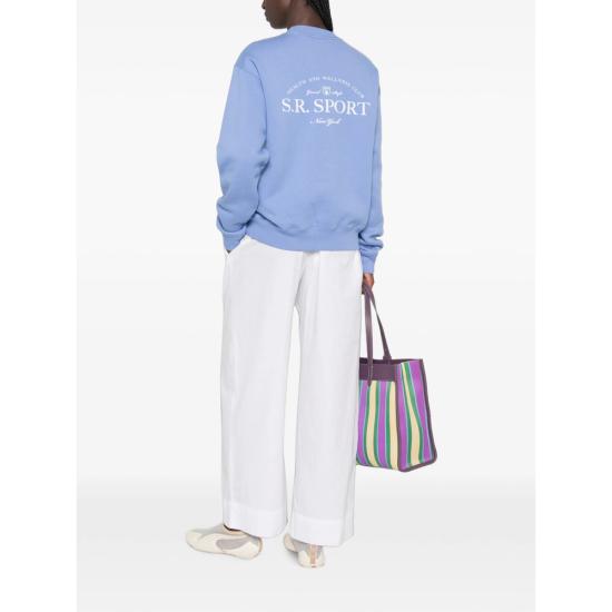 26FW 스포티앤리치 긴팔 티셔츠 ST098711304BL SOFTE BLUE - SPORTY & RICH
