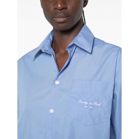 26FW 스포티앤리치 셔츠 SI006711329BL SOFTE BLUE - SPORTY & RICH