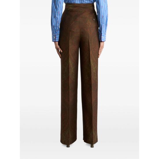26FW 에트로 수트 팬츠 99TJB1B WREA0073 S980 BROWN GREEN - ETRO