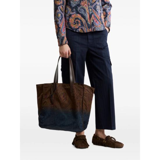 26FW 에트로 토트백 AK18F WP1D0064 X0825 BROWN BLUE - ETRO
