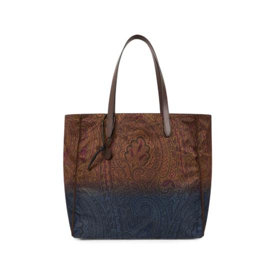 26FW 에트로 토트백 AK18F WP1D0064 X0825 BROWN BLUE
