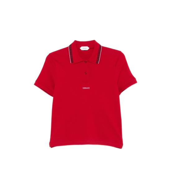 26FW 베르사체 폴로 티셔츠 1A18688 1025967 1RB30 RED