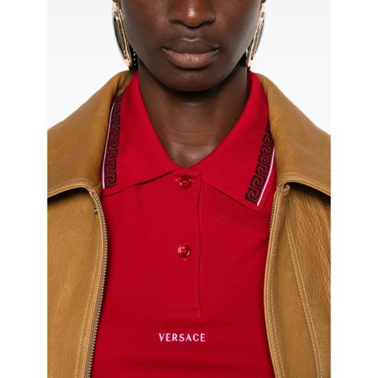 26FW 베르사체 폴로 티셔츠 1A18688 1025967 1RB30 RED - VERSACE