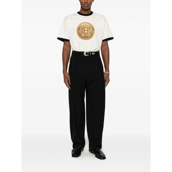 26FW 베르사체 반팔 티셔츠 1A18735 1026093 1W790 WHITE - VERSACE