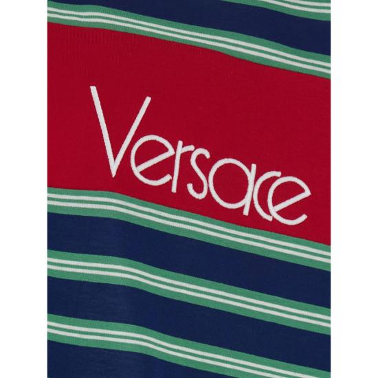 26FW 베르사체 폴로 티셔츠 1A18439 1025512 6UF90 BLUE GREEN - VERSACE