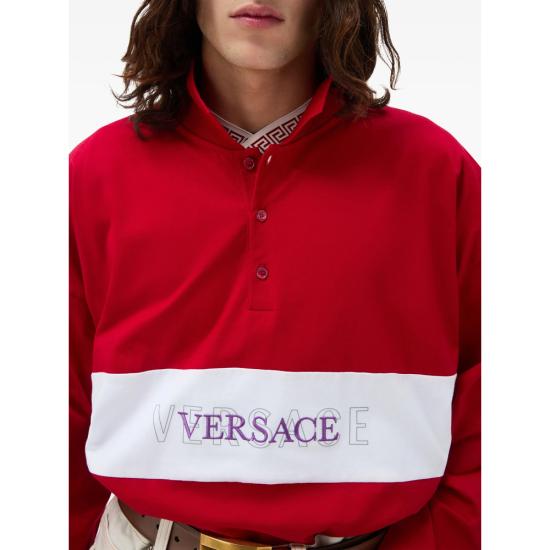 26FW 베르사체 폴로 티셔츠 1A18391 1025429 1RC40 RED - VERSACE