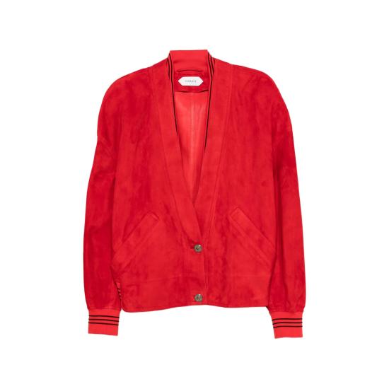 26FW 베르사체 가죽 자켓 1A18380 1025375 1RG50 RED