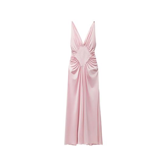 26FW 베르사체 미디 원피스 1A12497 1024699 1PS10 PINK