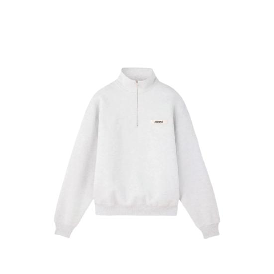 26FW 자크뮈스 하프 집업 스웨트 셔츠 SSM00313 AJ00174 951 GREY