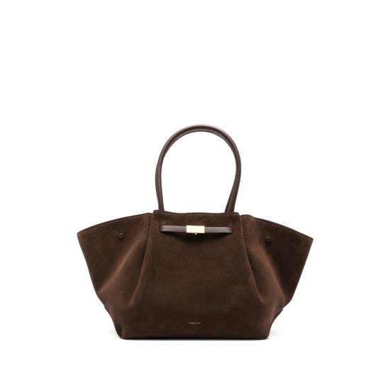 26FW 드멜리어 토트백 D90 SUEDE NEW YORK MOCHA BROWN