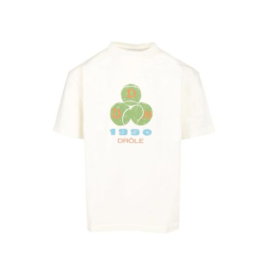26FW 드롤드무슈 반팔 티셔츠 L TS328 CO248 OFFWH WHITE