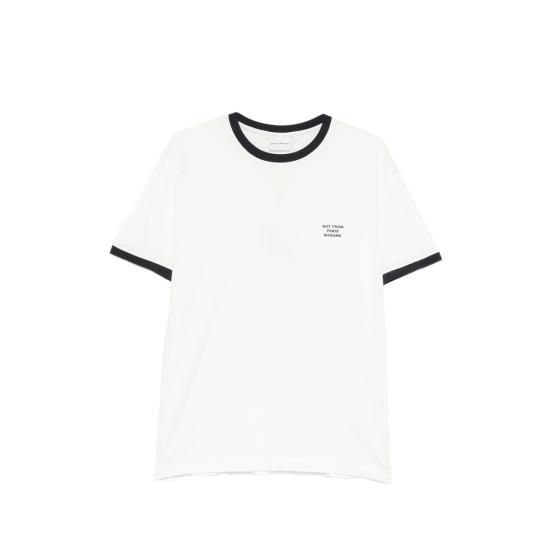 26FW 드롤드무슈 반팔 티셔츠 PERM TS339 CO311 OFFWH WHITE