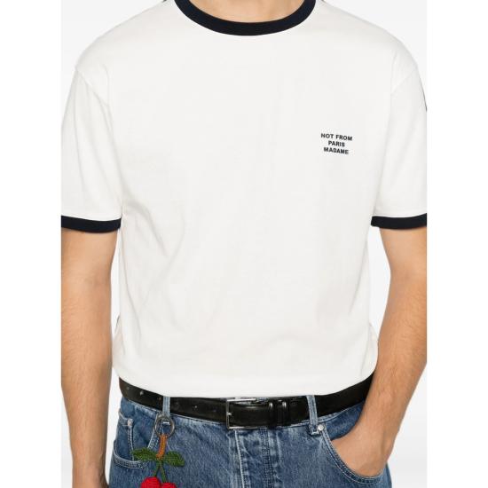 26FW 드롤드무슈 반팔 티셔츠 PERM TS339 CO311 OFFWH WHITE - DROLE DE MONSIEUR