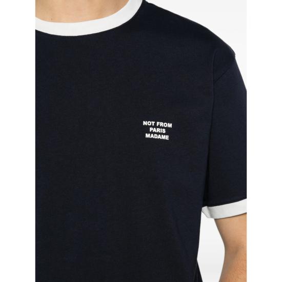 26FW 드롤드무슈 반팔 티셔츠 PERM TS339 CO311 NAVY BLUE - DROLE DE MONSIEUR