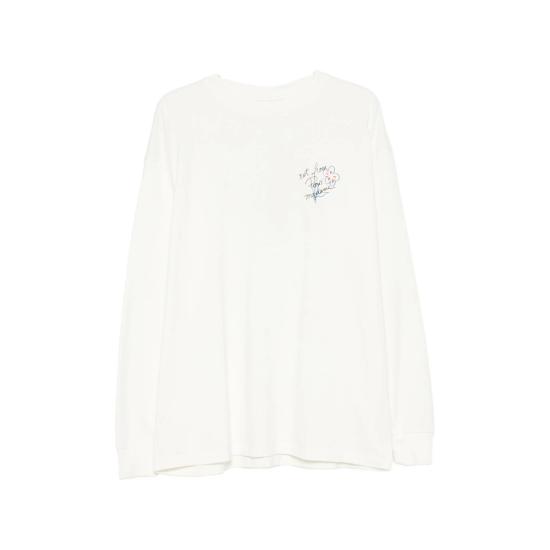26FW 드롤드무슈 긴팔 티셔츠 L TS340 CO248 OFFWH WHITE