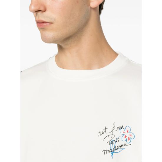 26FW 드롤드무슈 긴팔 티셔츠 L TS340 CO248 OFFWH WHITE - DROLE DE MONSIEUR