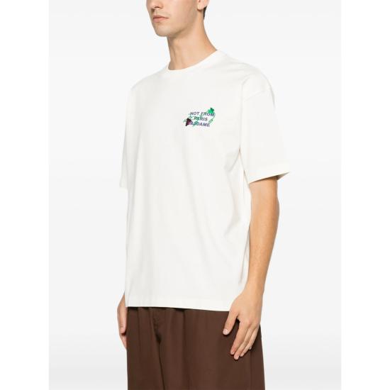 26FW 드롤드무슈 반팔 티셔츠 L TS327 CO248 OFFWH WHITE - DROLE DE MONSIEUR