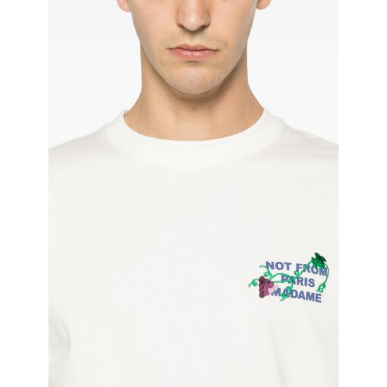 26FW 드롤드무슈 반팔 티셔츠 L TS327 CO248 OFFWH WHITE - DROLE DE MONSIEUR