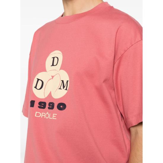 26FW 드롤드무슈 반팔 티셔츠 L TS328 CO248 BLPIN PINK - DROLE DE MONSIEUR
