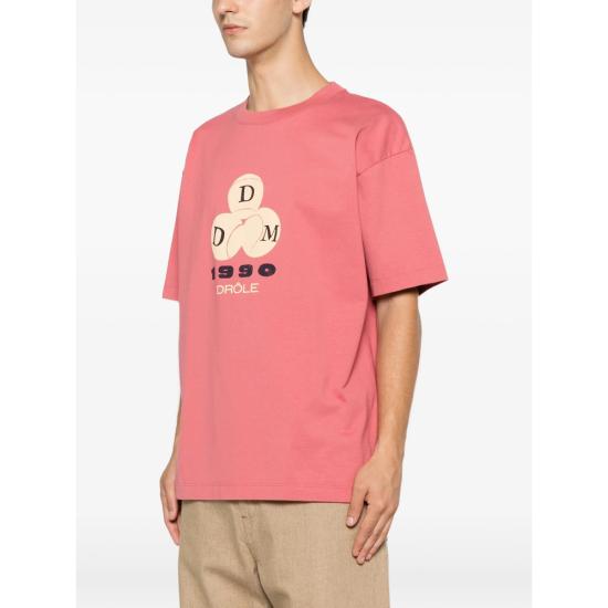 26FW 드롤드무슈 반팔 티셔츠 L TS328 CO248 BLPIN PINK - DROLE DE MONSIEUR