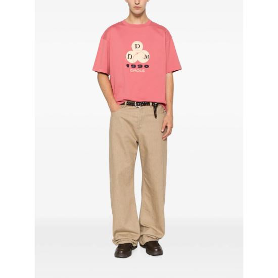 26FW 드롤드무슈 반팔 티셔츠 L TS328 CO248 BLPIN PINK - DROLE DE MONSIEUR