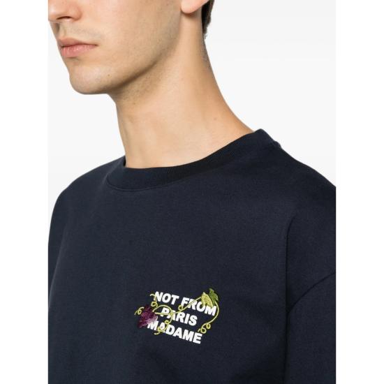 26FW 드롤드무슈 반팔 티셔츠 L TS327 CO248 NAVY BLUE - DROLE DE MONSIEUR