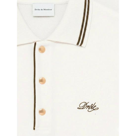 26FW 드롤드무슈 폴로 티셔츠 L PL132 CO127 SAND NEUTRALS - DROLE DE MONSIEUR